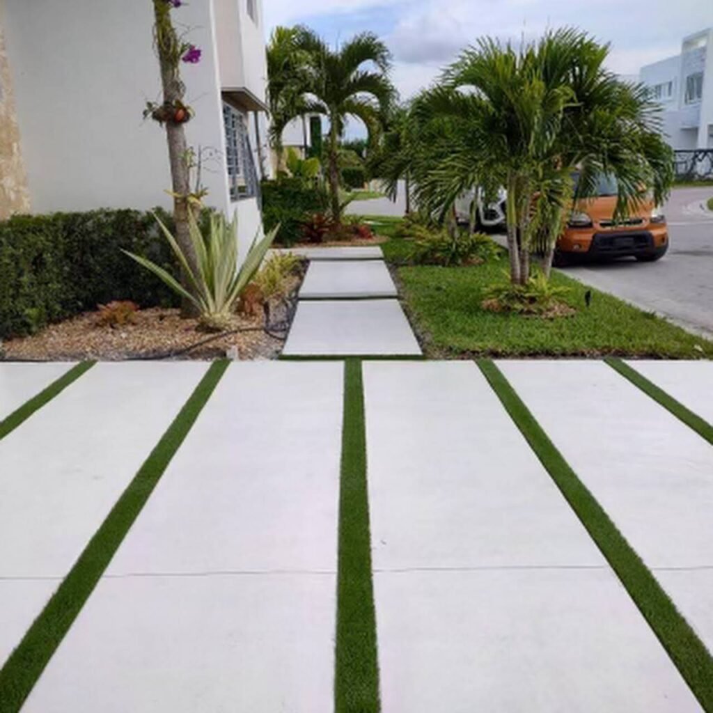 Drive way concrete and pavers mia remodeling