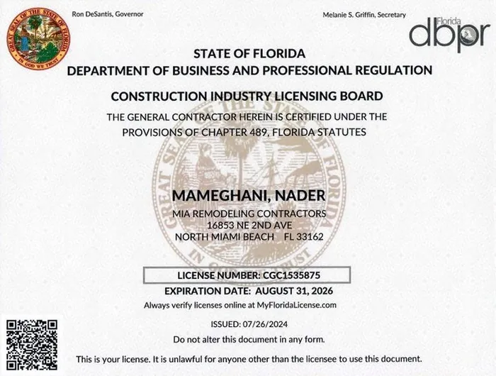 Certified General & Plumbing Contractor