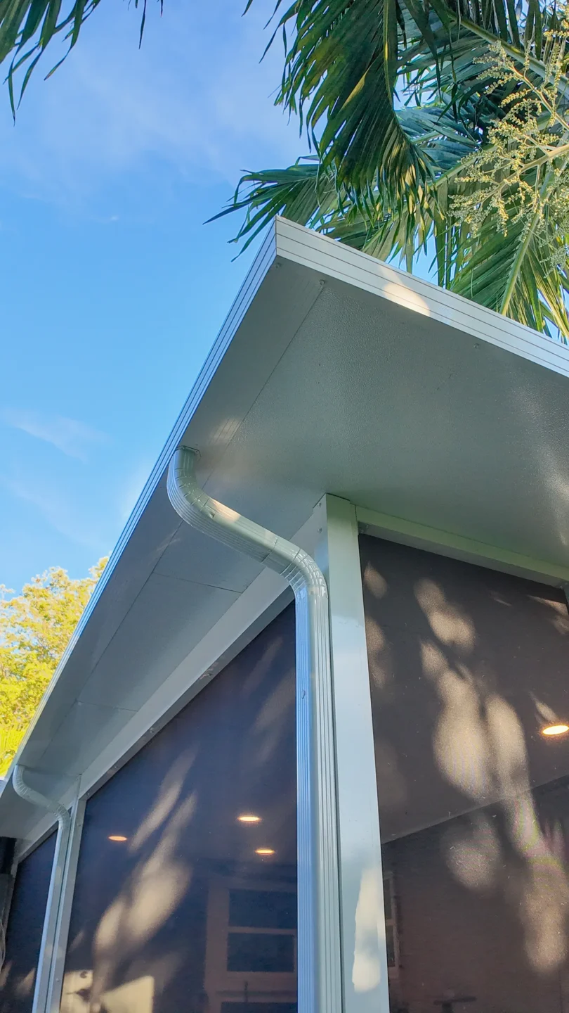 Modern single-story home exterior after a full renovation in South Florida
